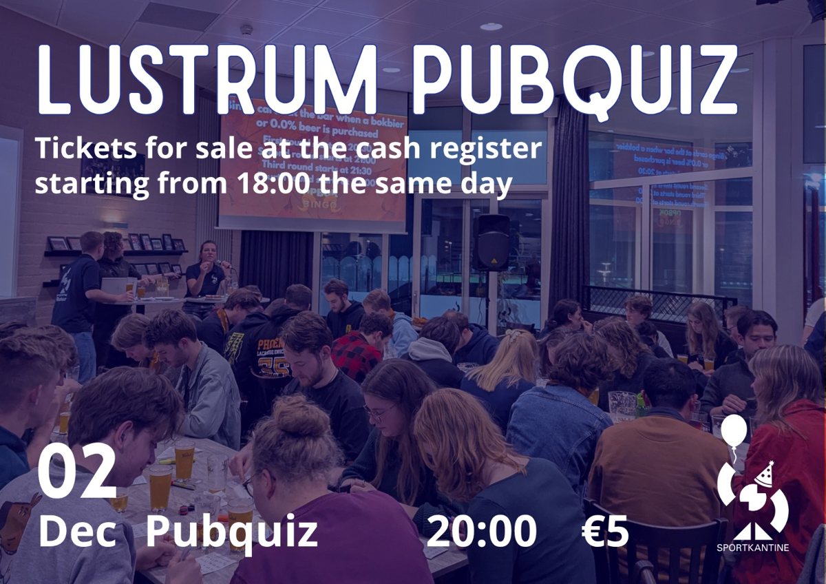 Poster Lustrum Pubquiz